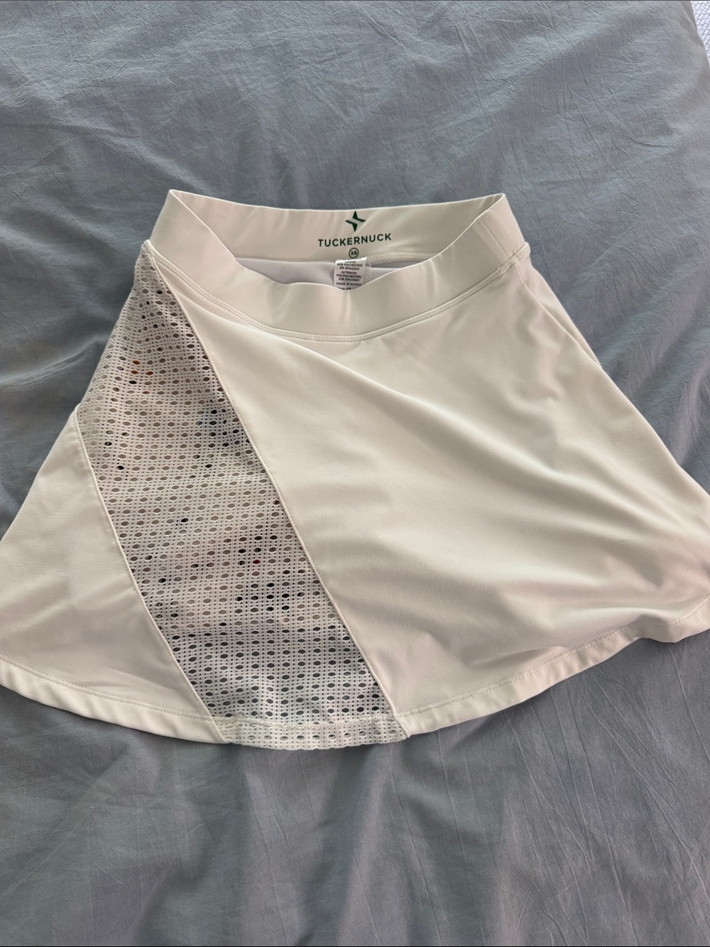 Tuckernuck White Mesh-Panel Athletic Skort